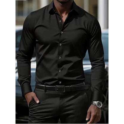 Men's Long-Sleeve Shirt Slim Fit | Breathable Fabric