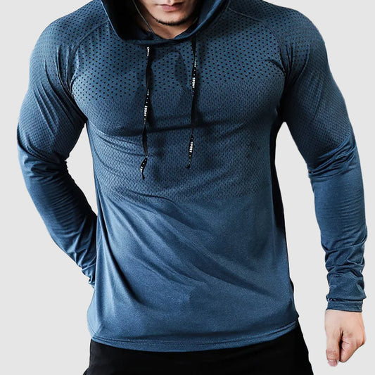Herren Performance Gym Hoodie in Slim Fit mit schnelltrocknendem Design