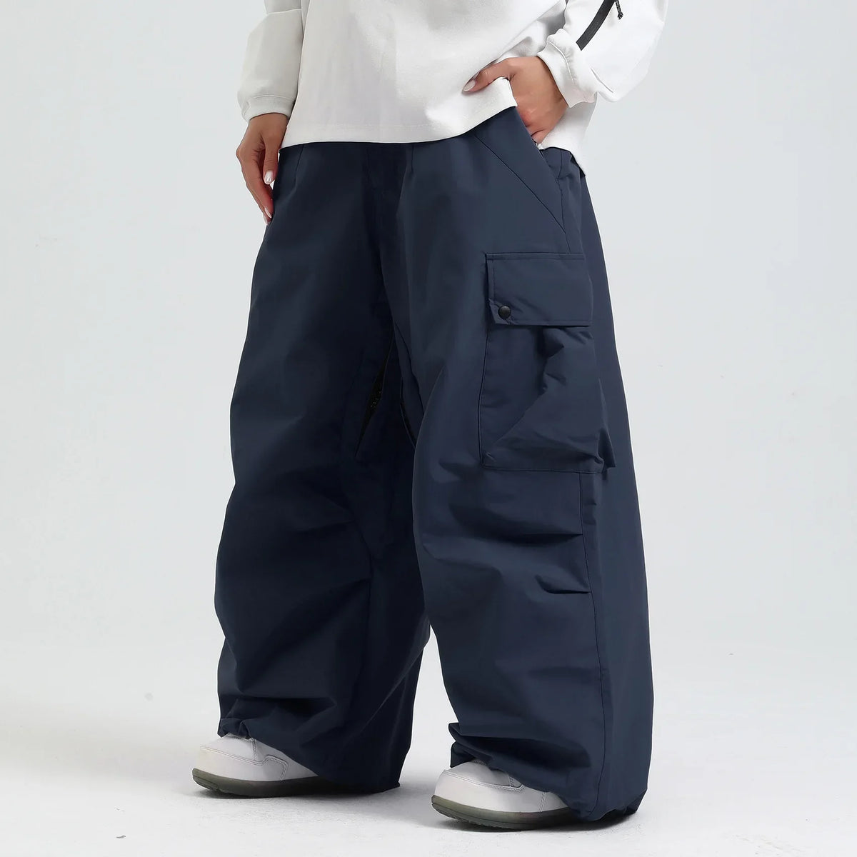 Unisex Skihose Lockerer Schnitt Atmungsaktive Snowboardhose Mit Reißverschluss Und Isoliertem Design
