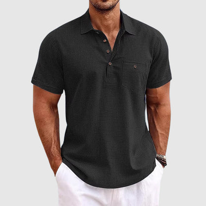 Herren Sommer-Poloshirt leicht atmungsaktiv moderner Schnitt